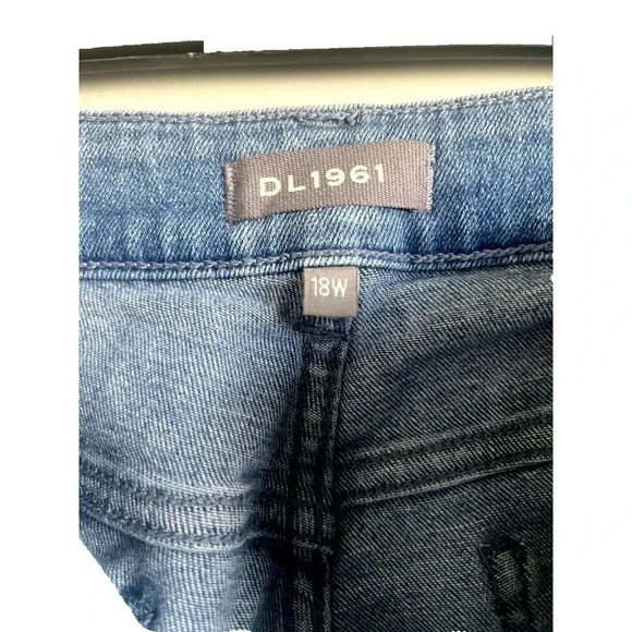 DL1961 Mara Straight High Rise Instasculpt Ankle Medium Wash Size 18W NWT - Picture 7 of 12